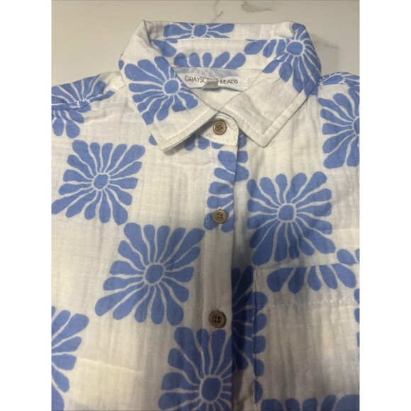 Grayson Threads Kids Girls Size M(8) Top & Shorts White And Blue 2 PC Set - Picture 4 of 9